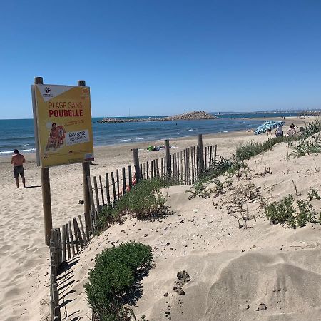 La Mer Et La Plage Au Bout Du Parc Appartement 4 Couchages Avec Jardin La Grande Motte Bagian luar foto